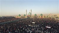 الوداع الأخير للقائد الشهيد في مسجد "جمكران"